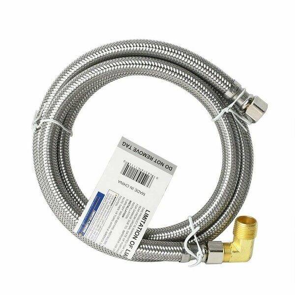 3/8 Inch Comp x 3/8 Inch Comp x 6 Inch Long Stainless Steel Ris, Thrifco Plumbing, Mfr#: 4401454